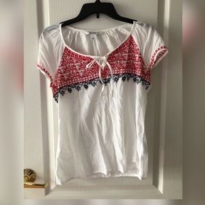 Old Navy Dark Pink and Blue Top